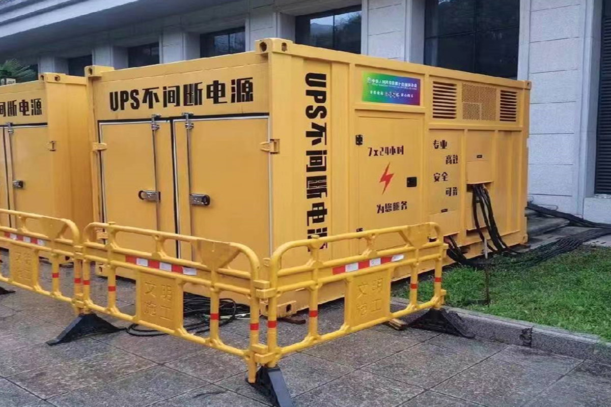 范县发电机租赁施工现场